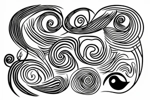 One line face drawing tattoo idea
