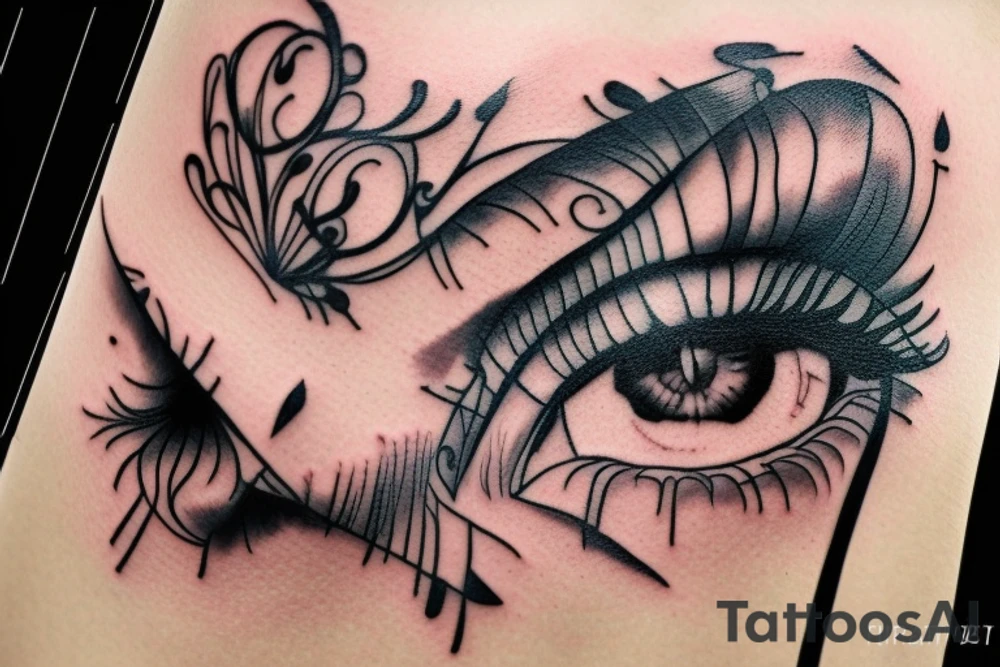 Perfect eyes tattoo idea