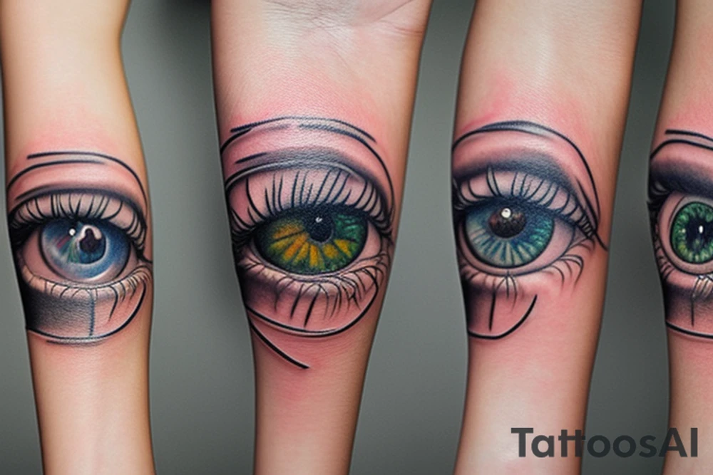 Perfect eyes tattoo idea