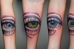 Perfect eyes tattoo idea