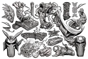 Dieu thor avec des éclair tattoo idea