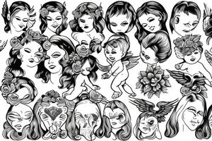 Baby angel tattoo idea