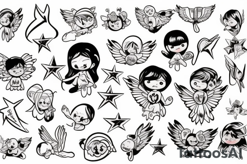 Baby angel tattoo idea
