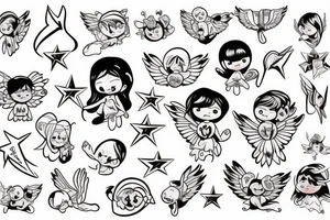 Baby angel tattoo idea