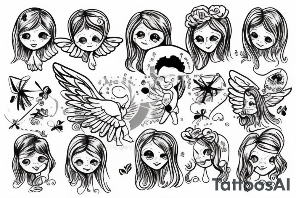 Baby angel tattoo idea