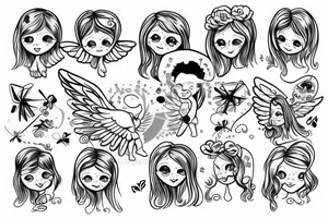 Baby angel tattoo idea