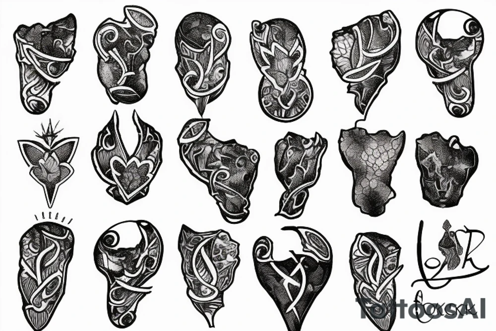 Broken bone tattoo idea