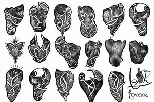 Broken bone tattoo idea