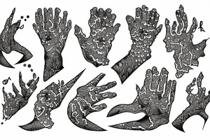 Broken bone tattoo idea