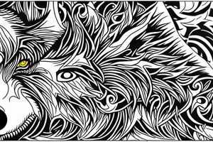 fenrir wolf tattoo idea
