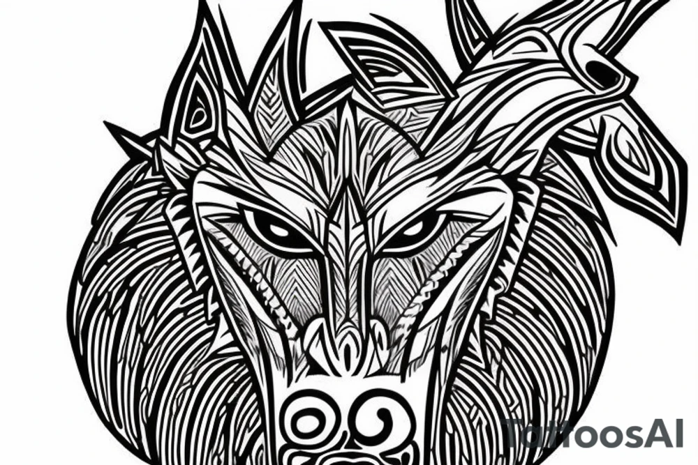 Il s'agirait du loup fenrir sur mon bras tattoo idea