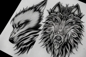 Il s'agirait du loup fenrir sur mon bras tattoo idea
