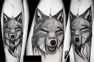 Il s'agirait du loup fenrir sur mon bras tattoo idea