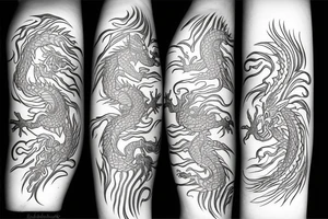 dragon nordique tattoo idea