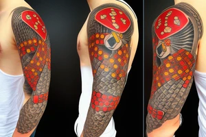 Dice and poker chips tattoo idea