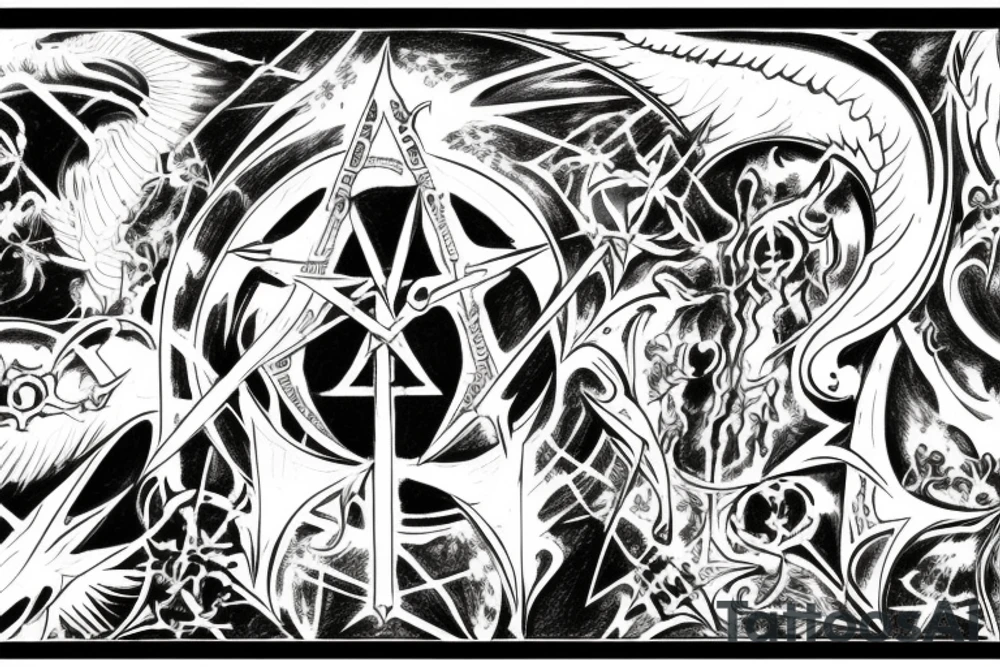 Inquisition - Bloodshed Across The Empyrean Altar Beyond The Celestial Zenith tattoo idea