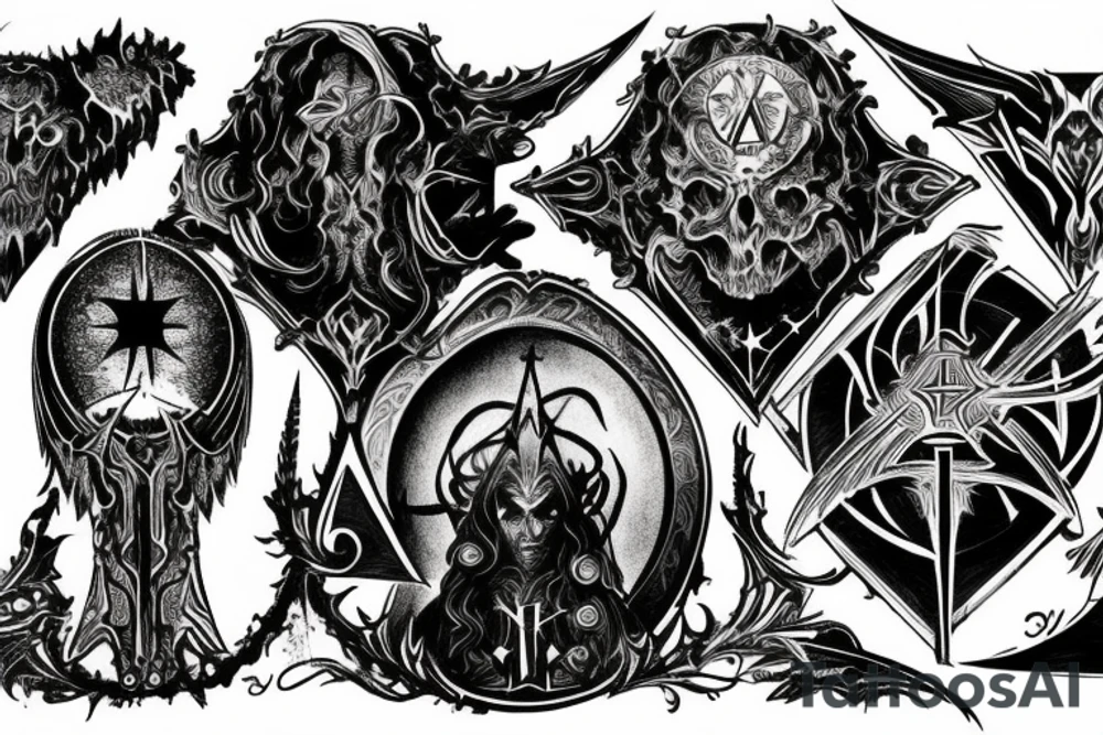 Inquisition - Bloodshed Across The Empyrean Altar Beyond The Celestial Zenith tattoo idea