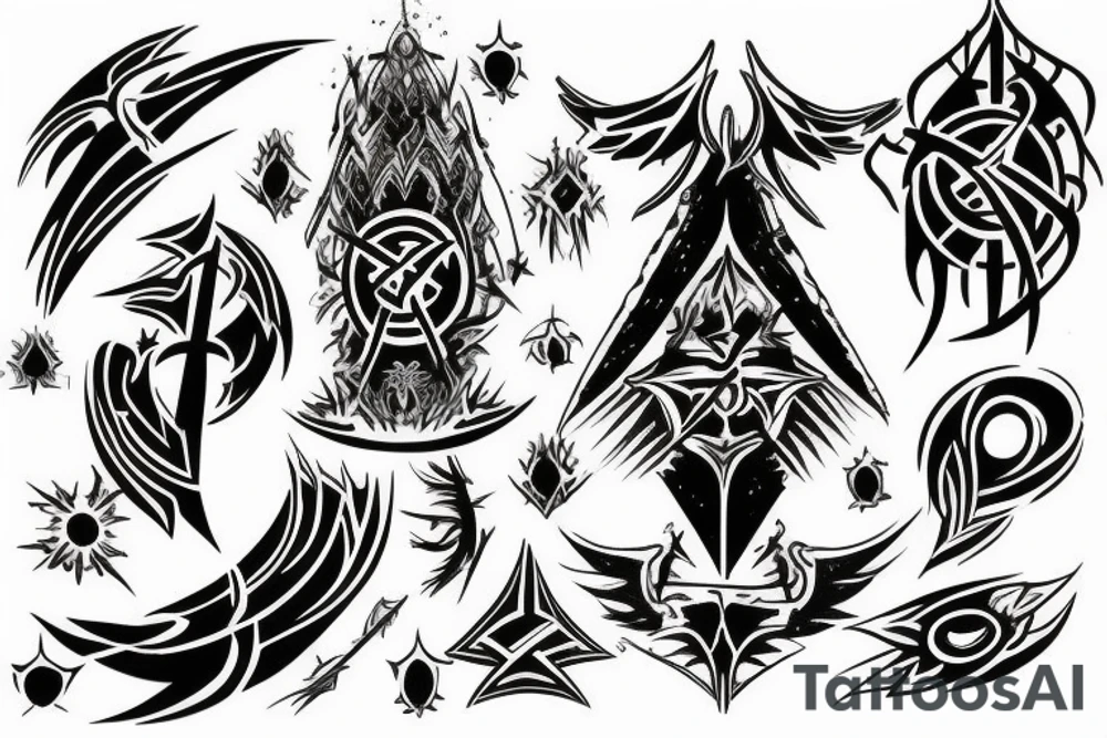 Bloodshed Across The Empyrean Altar Beyond The Celestial Zenith tattoo idea