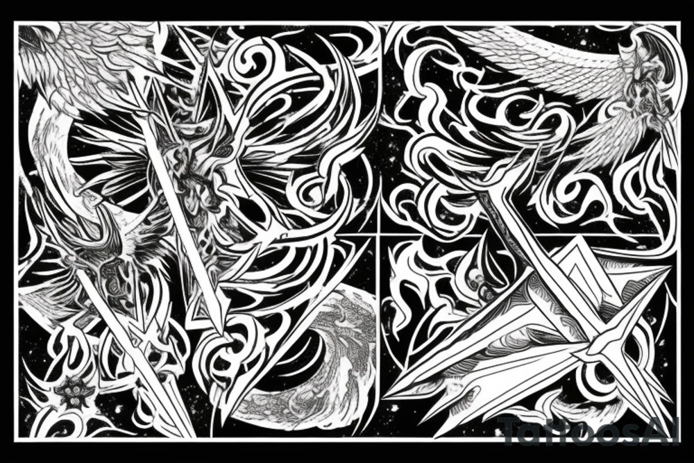 Bloodshed Across The Empyrean Altar Beyond The Celestial Zenith tattoo idea