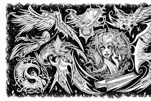 Bloodshed Across The Empyrean Altar Beyond The Celestial Zenith tattoo idea