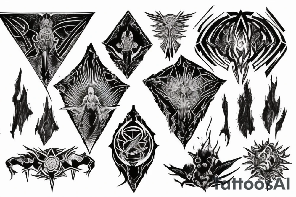 Bloodshed Across The Empyrean Altar Beyond The Celestial Zenith tattoo idea