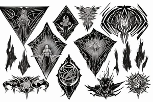 Bloodshed Across The Empyrean Altar Beyond The Celestial Zenith tattoo idea