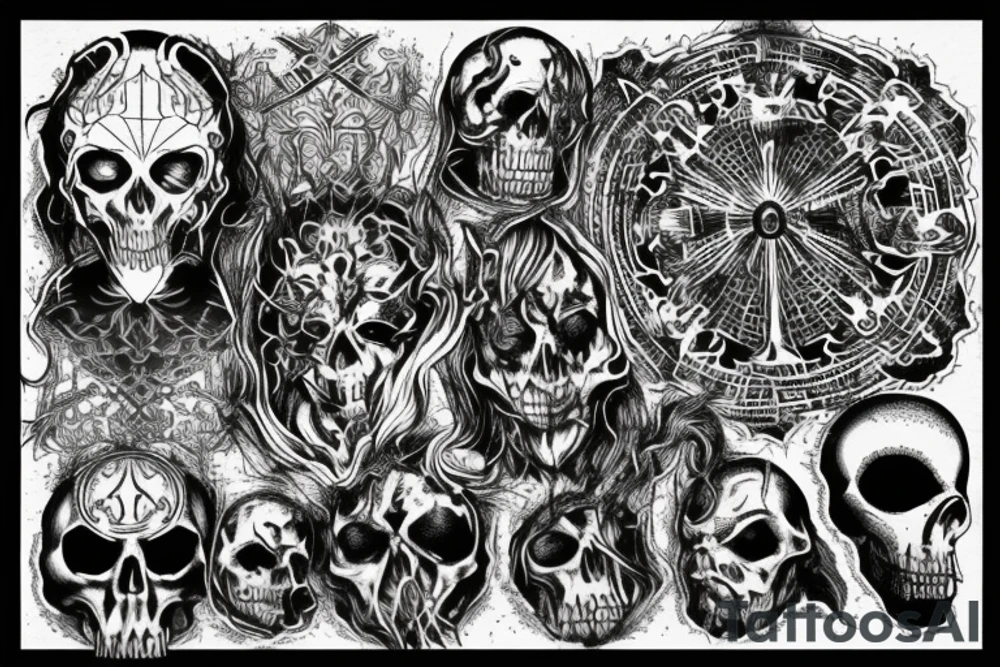 inquisition black metal tattoo idea