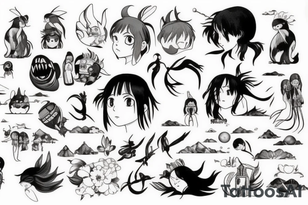 Studi Ghibli inspired tattoo idea