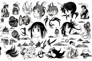 Studi Ghibli inspired tattoo idea