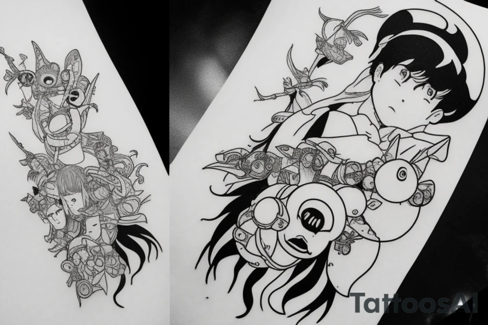 Studi Ghibli inspired tattoo idea