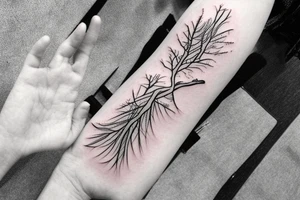 A cedar tree tattoo idea