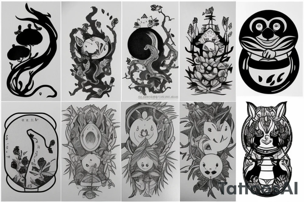 Forest spirit tattoo idea