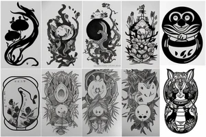 Forest spirit tattoo idea