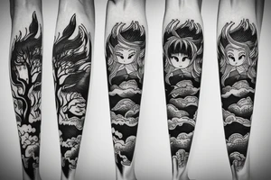 Forest spirit tattoo idea