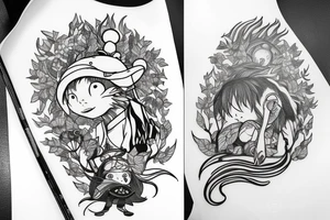 Forest spirit, Studio Ghibli tattoo idea