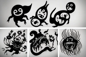 Soot creature from the movie Spirited Away tattoo idea