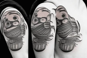 Soot creature from the movie Spirited Away tattoo idea