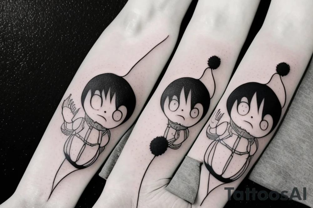 Soot ball from the movie Spirited Away tattoo idea