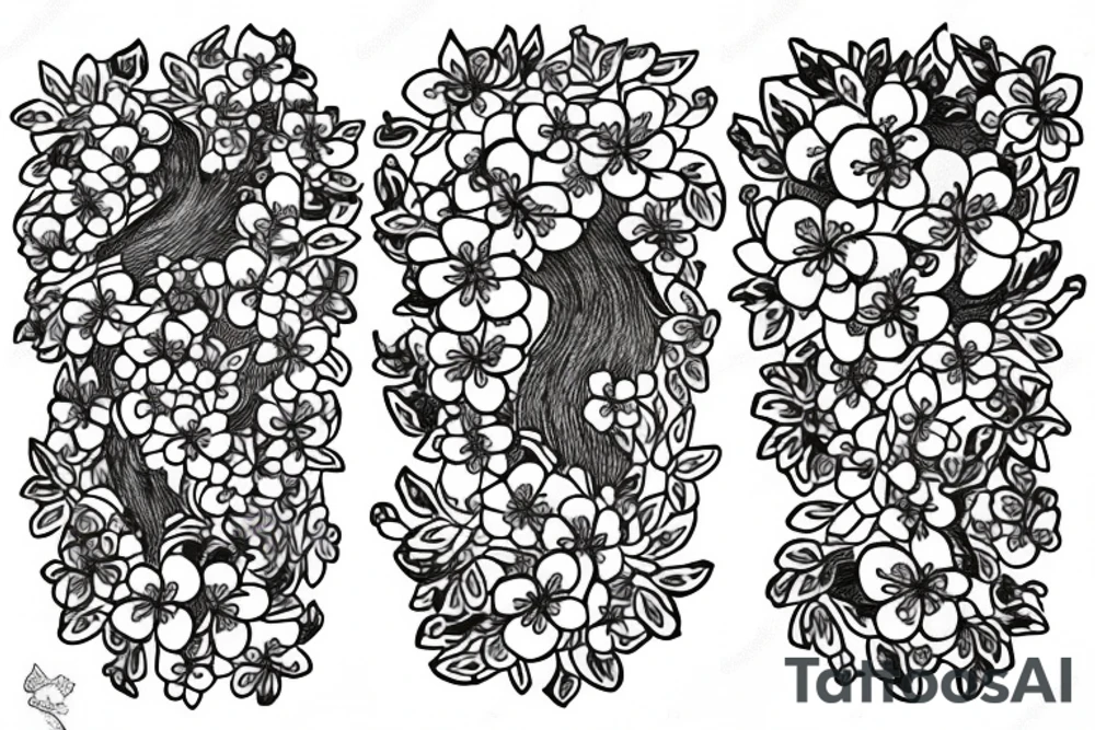Circuit board to cherry blossoms arm tattoo tattoo idea Circuit board to cherry blossoms arm tattoo tattoo idea