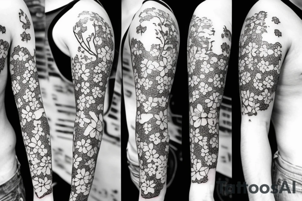 cherry blossoms arm tattoo tattoo idea