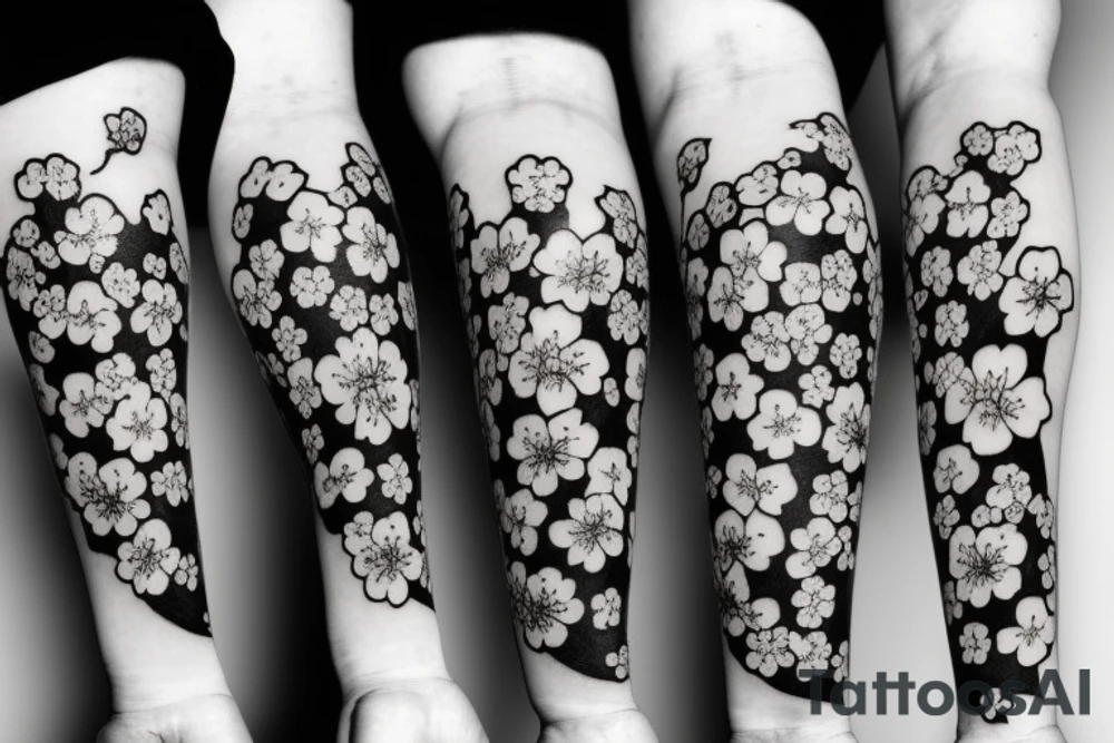 cherry blossoms arm tattoo tattoo idea