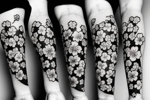 cherry blossoms arm tattoo tattoo idea