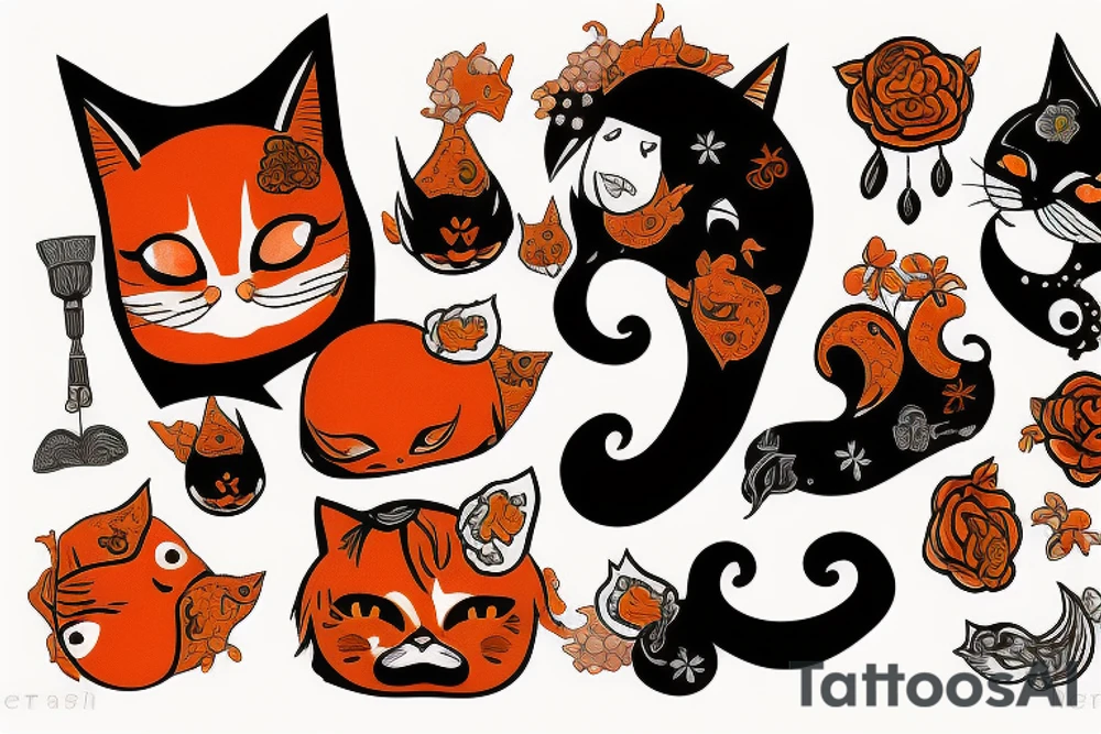 Torashi
Orange Cat tattoo idea