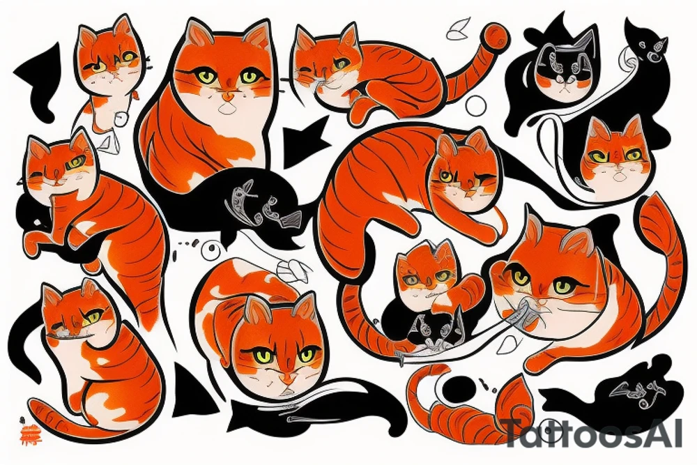 Torashi
Orange Cat tattoo idea