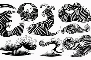 japanese wave tattoo idea