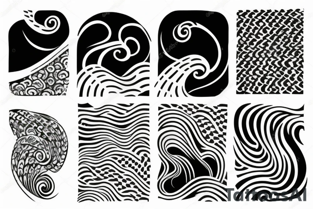 japanese wave tattoo idea