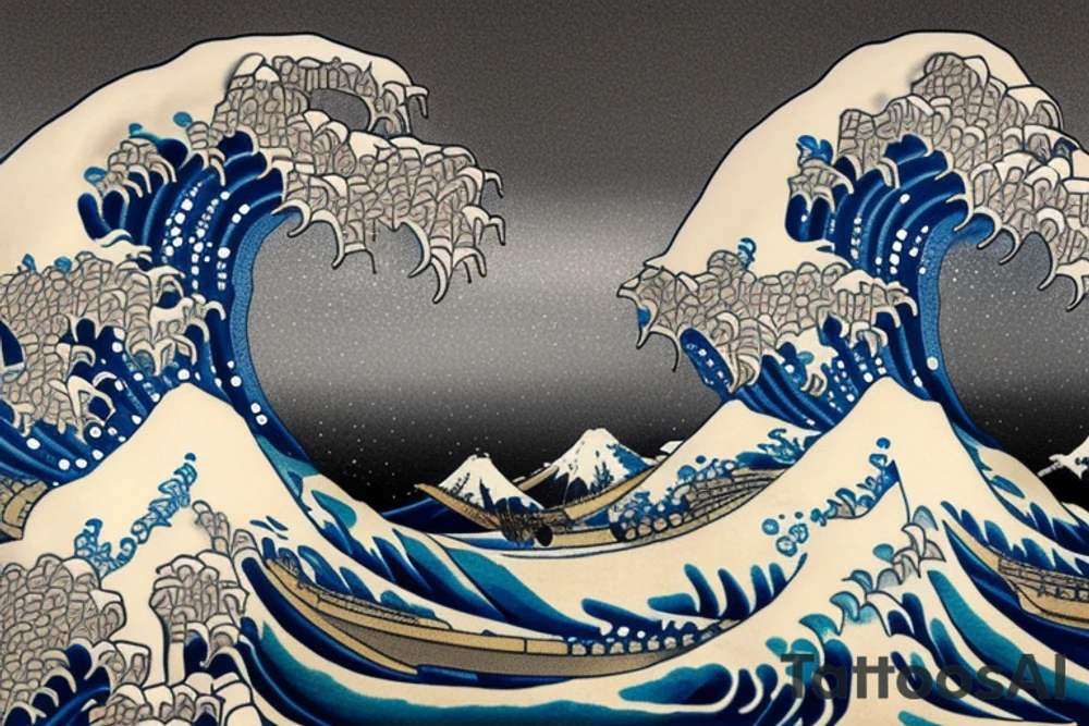 the great wave off kanagawa tattoo idea