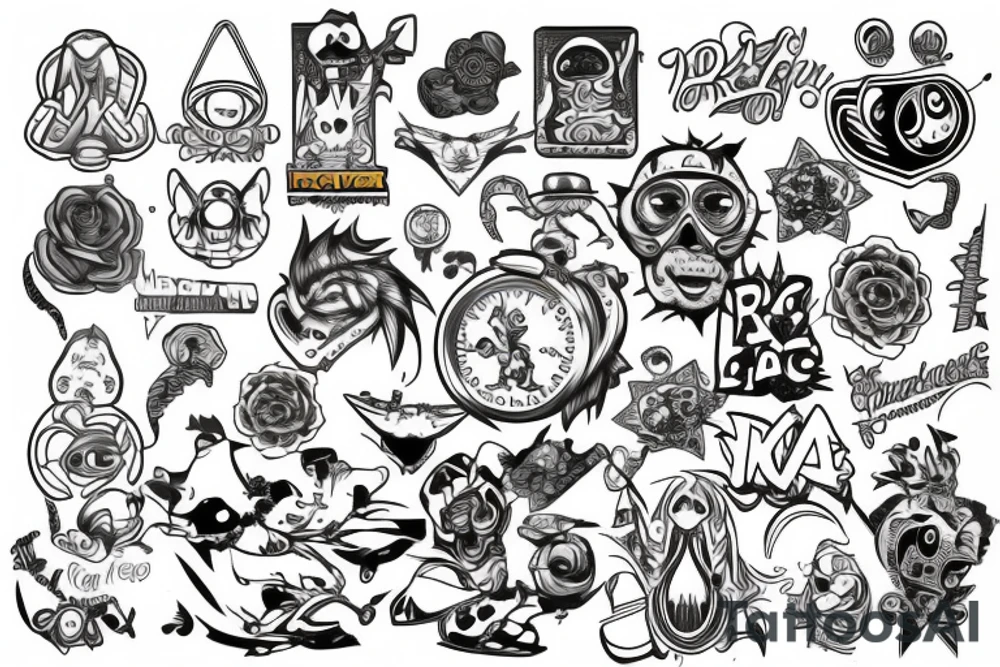 Trippy tattoo idea