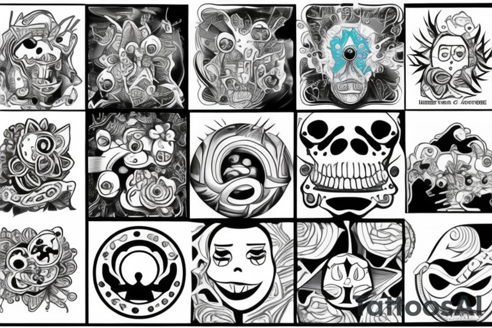 Trippy tattoo idea