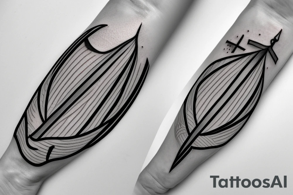 sailing boat tattoo idea